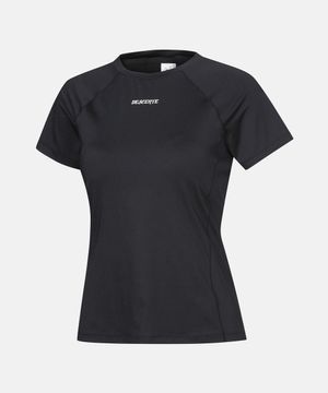 여성 브라캡 내장형 반팔 티셔츠 블랙(SP322TTS79)