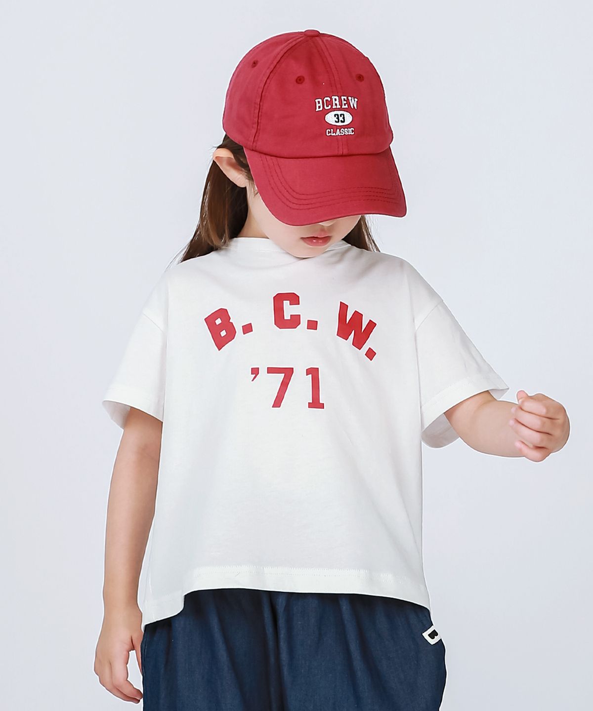 베이-비(BAY-B) BCREW B.C.W 반팔 티셔츠 NT-WH