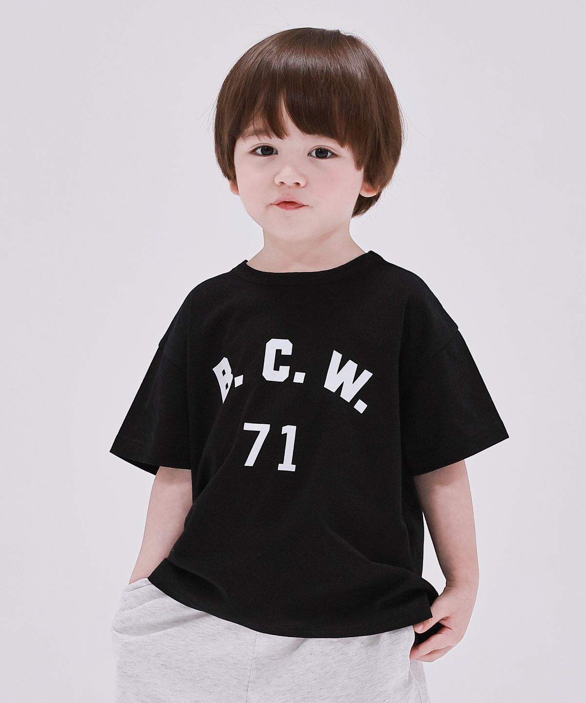 베이-비(BAY-B) BCREW B.C.W 반팔 티셔츠 NT-BK