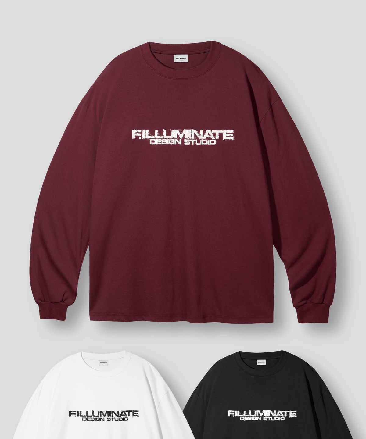 필루미네이트(FILLUMINATE) 스캐터 그래픽 롱 슬리브-3Color