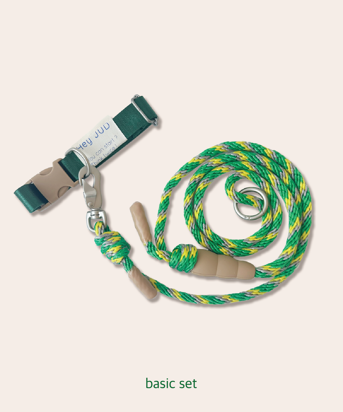 헤이쥬드(HEYJUD) JUD Single Leash  쥬드 싱글 리드줄 세트  (Soul Green)