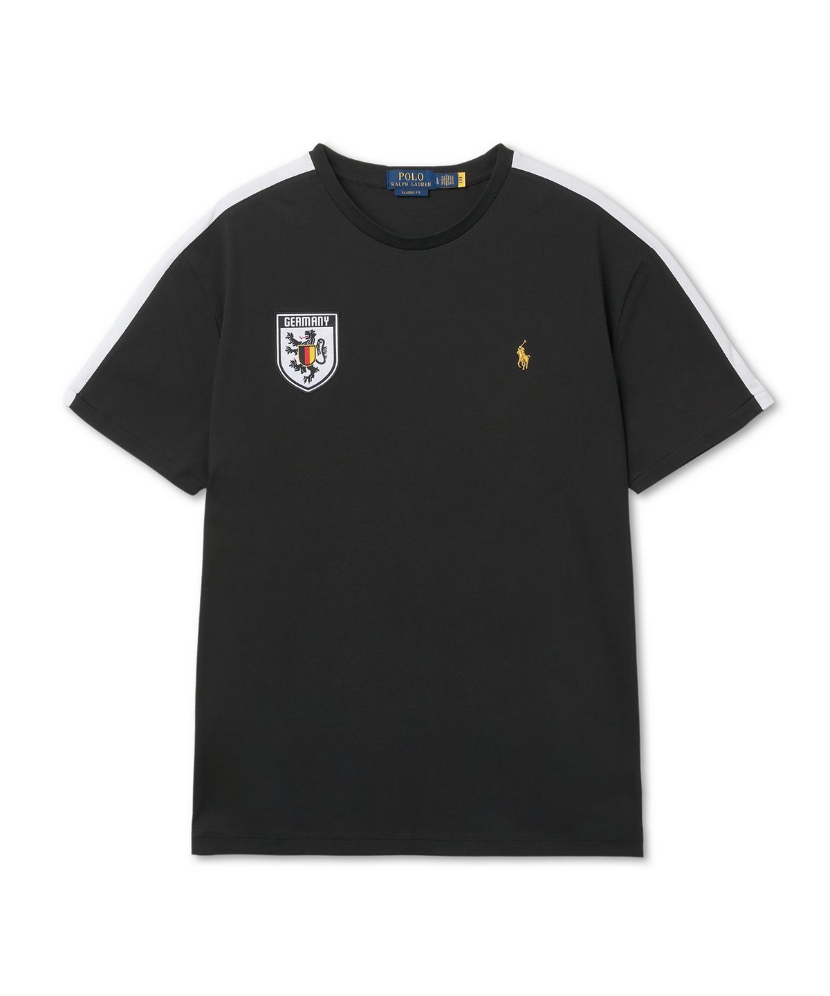 폴로 랄프 로렌(POLO RALPH LAUREN) 클래식핏 독일 티셔츠-폴로 블랙