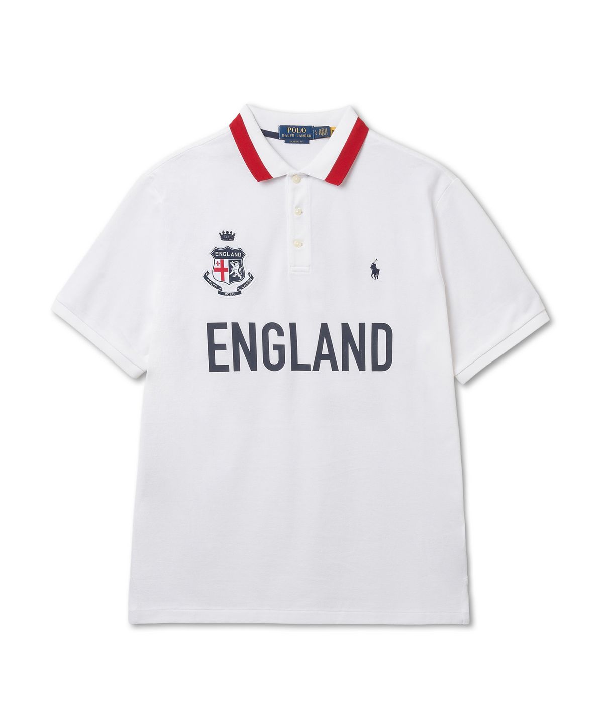 폴로 랄프 로렌(POLO RALPH LAUREN) 클래식핏 잉글랜드 폴로 셔츠-화이트