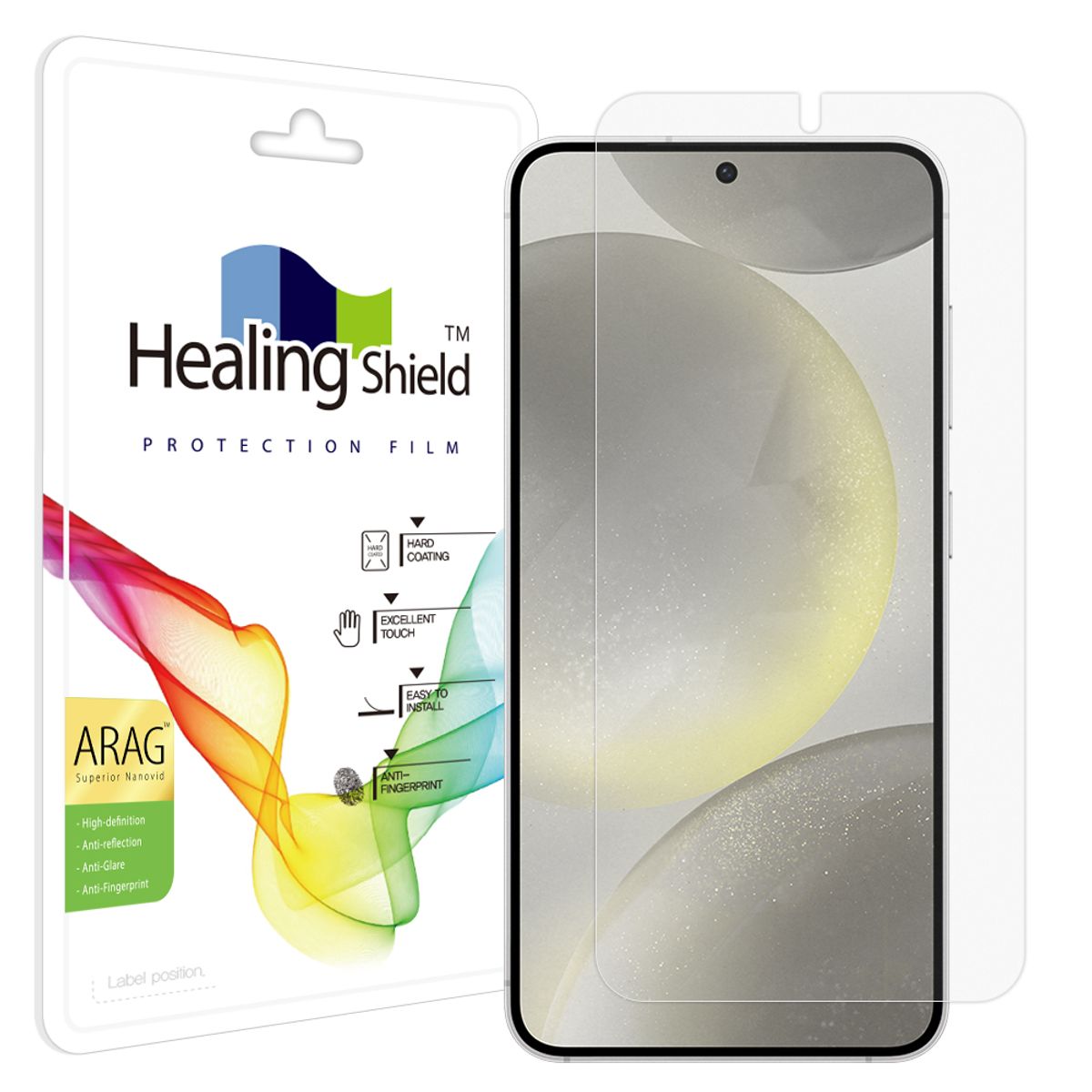 힐링쉴드(HEALINGSHIELD) 갤럭시S24 ARAG 고화질 저반사 액정보호필름 1매