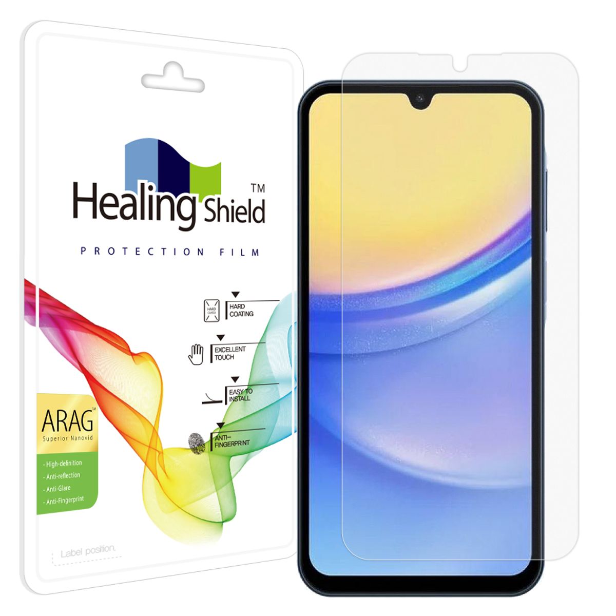 힐링쉴드(HEALINGSHIELD) 갤럭시 A15 ARAG 고화질 저반사 액정보호필름 1매