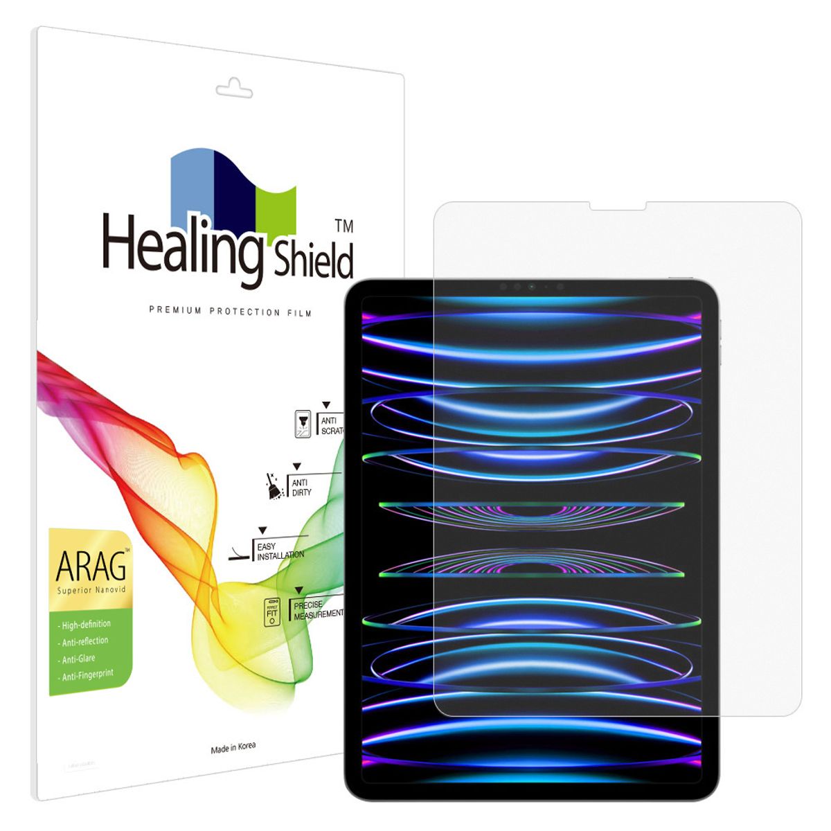 힐링쉴드(HEALINGSHIELD) 아이패드 프로 6세대 5세대 4세대 11 ARAG 고화질 저반사 액정보호필름