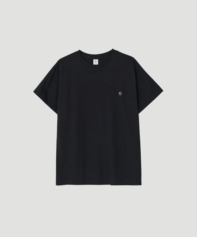 ★2025SS新作★RONRON★DOT LOGO BASIC FIT T SHIRT MUSINSA | RONRON DOT LOGO BASIC FIT T SHIRT VINTAGE BLUE