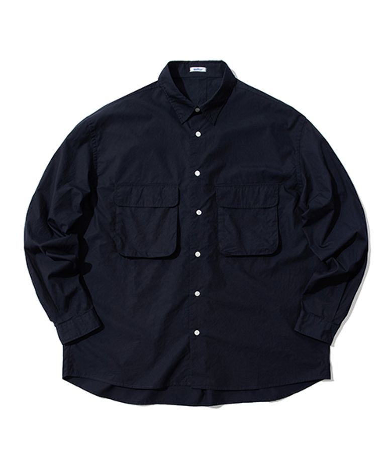 TYPEWRITER WIDE SHIRT (D.NAVY)