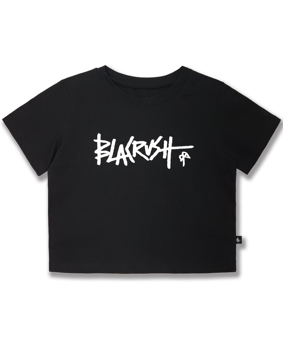 블랙크러쉬(BLACRUSH) Graffiti Crop Short Sleeved T-shirt