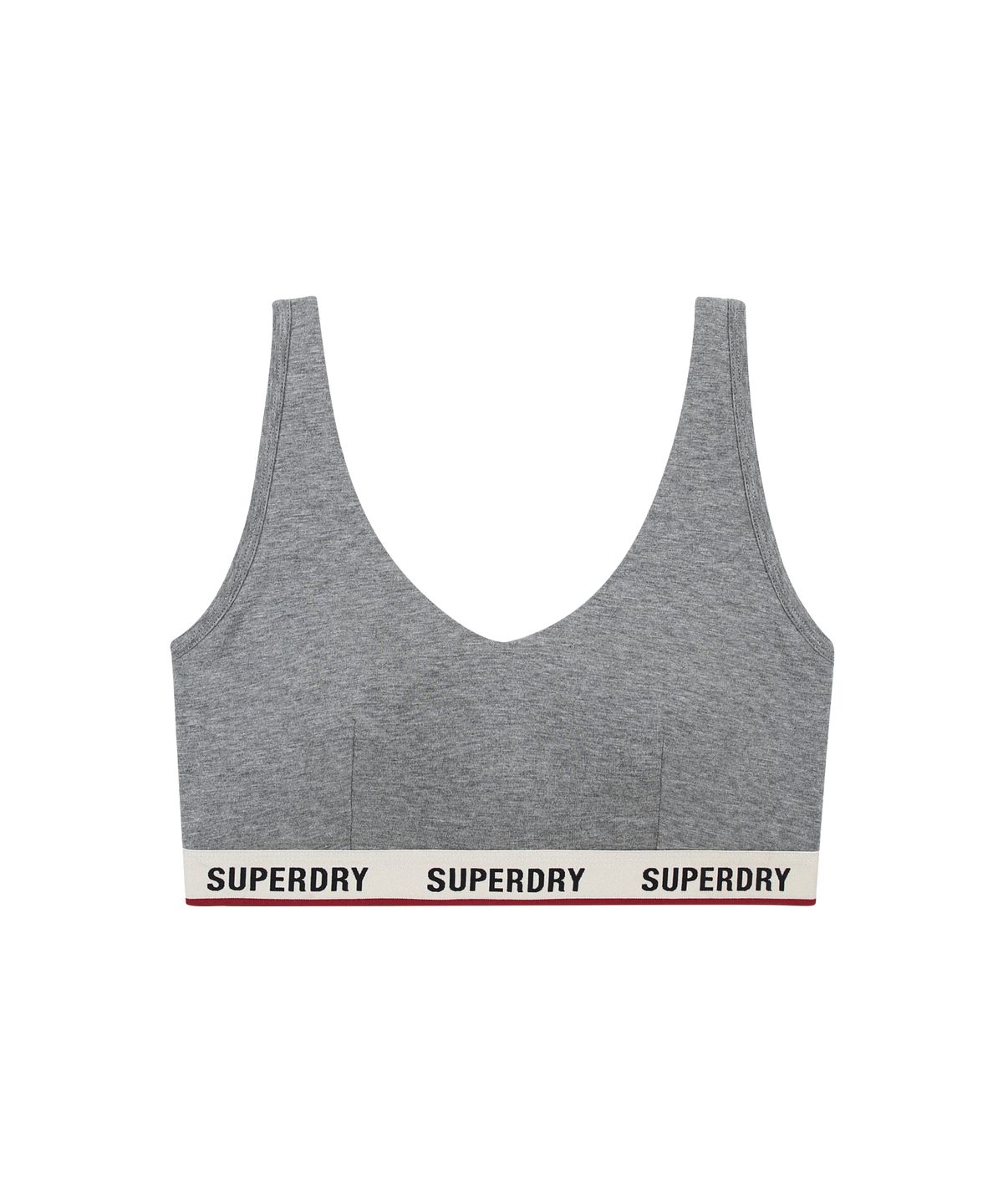 슈퍼드라이(SUPERDRY) 베이직 로고 밴드 브라 GRY