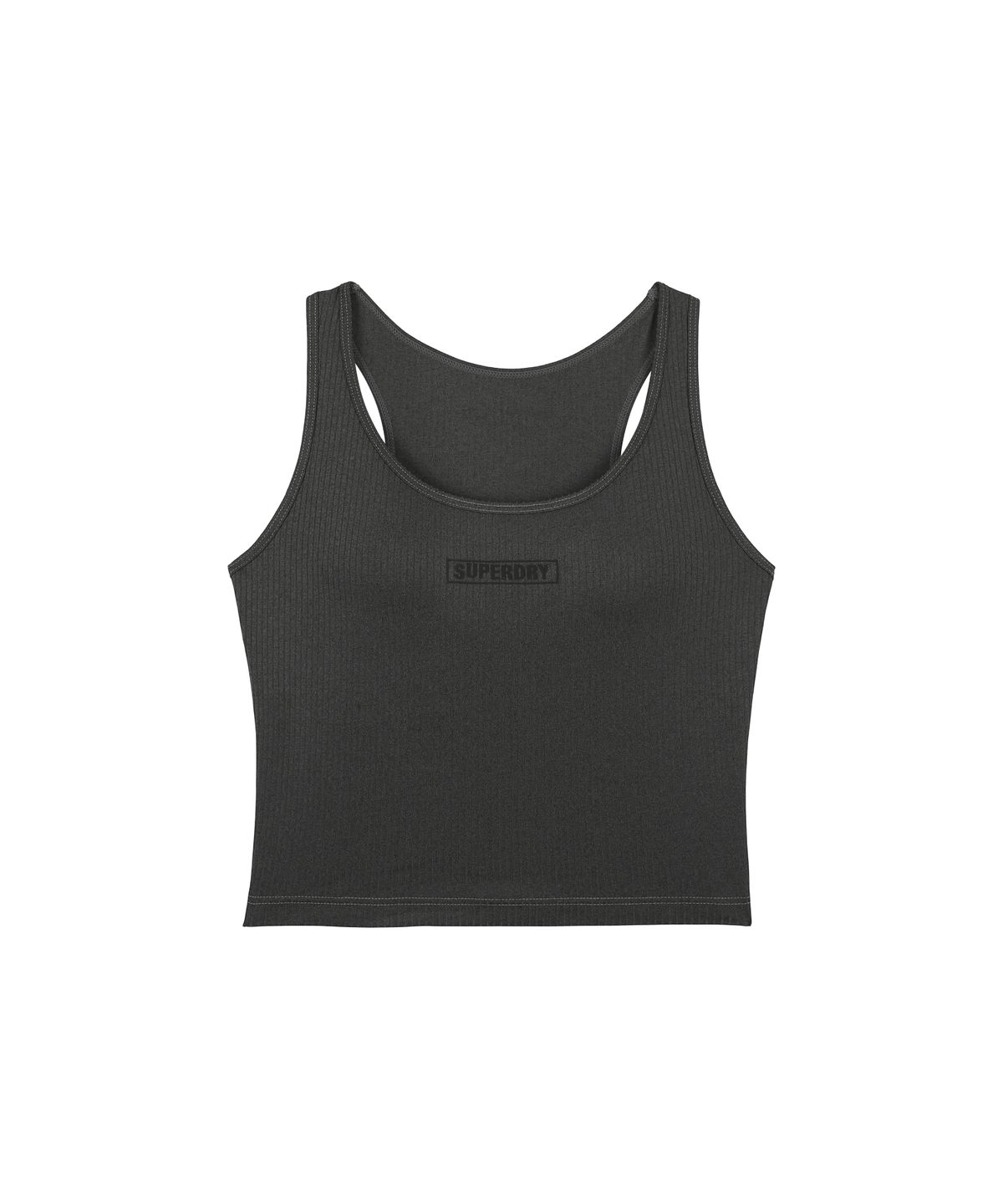 슈퍼드라이(SUPERDRY) 클래식 크롭 슬리브리스 GRY