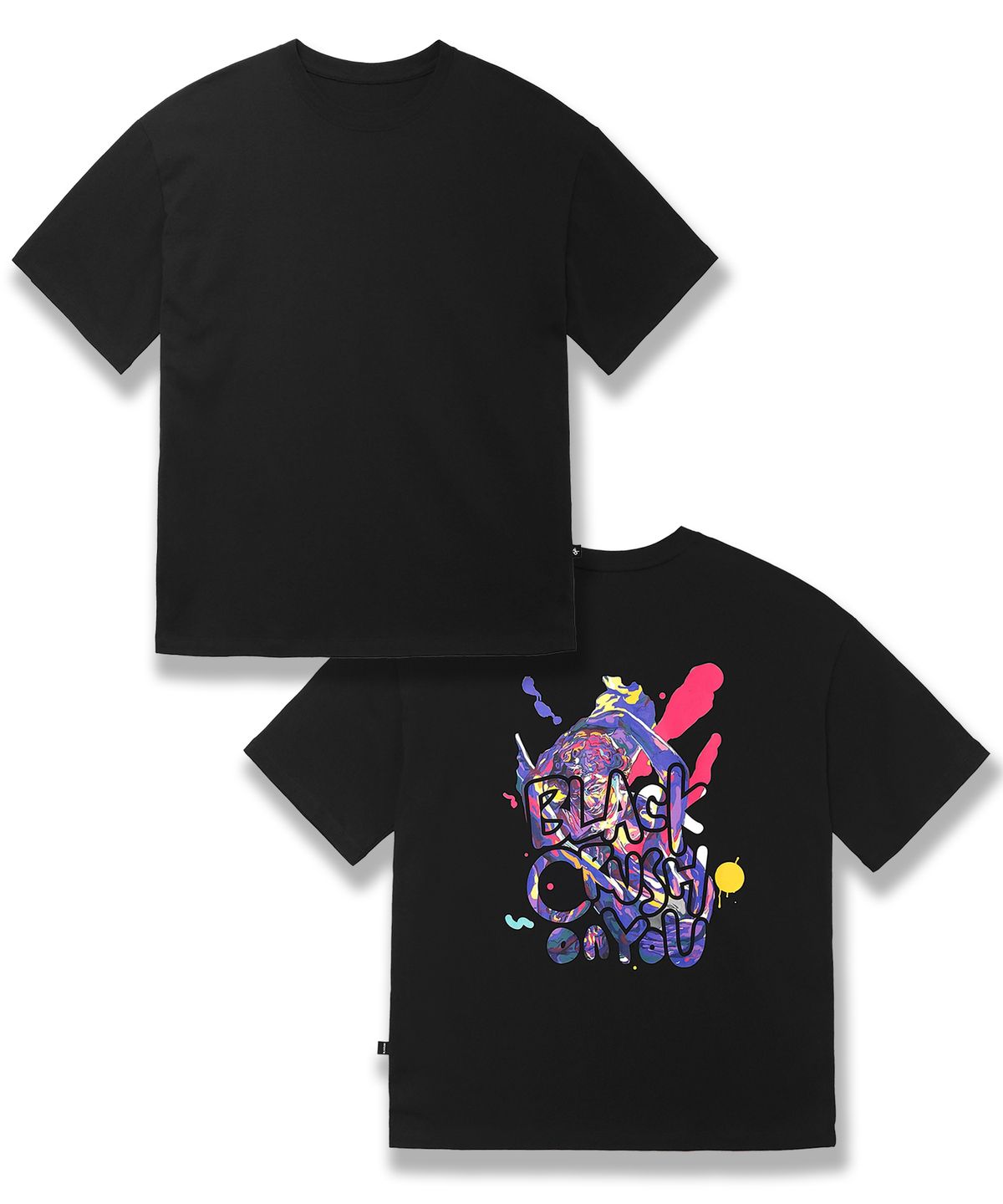 블랙크러쉬(BLACRUSH) [ BLACRUSH X SangYoon Jeong ] KISS on you T-shirt
