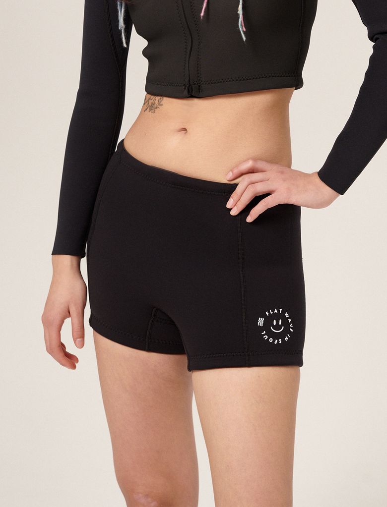 Hyuun Highweist Neoprene Shorts