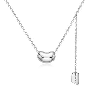 JSP-0007 silver925 강낭콩 드롭 목걸이