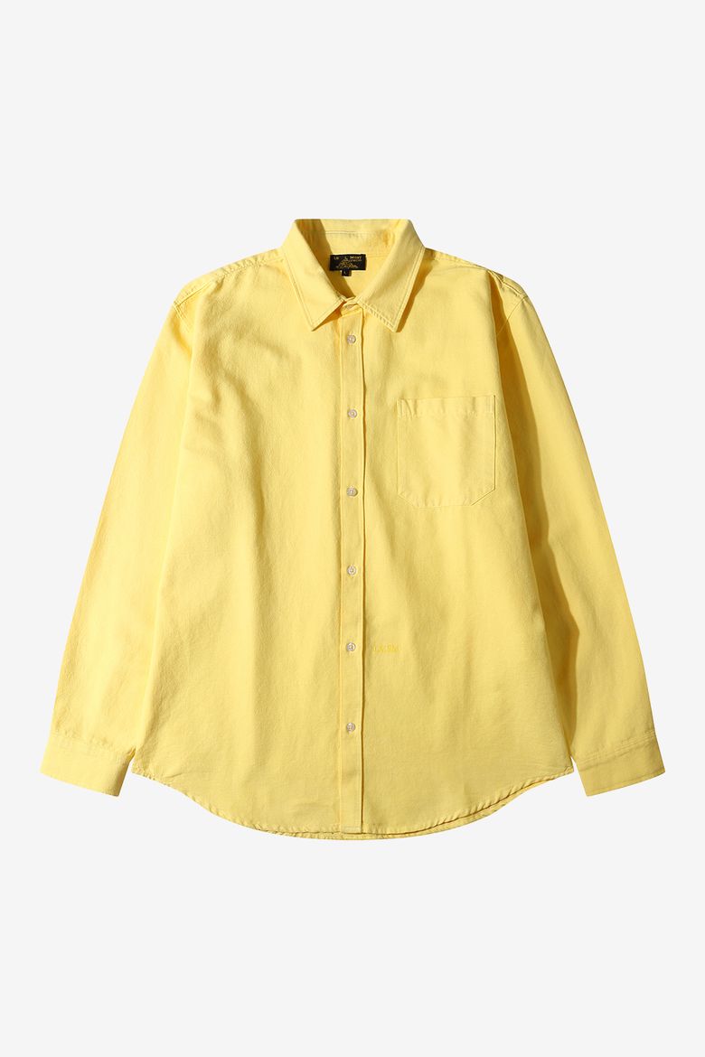 COSMO - Logo embroidery basic shirts_Yellow