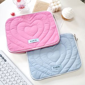 하트 누빔 아이패드 노트북 파우치 (11/13/14/15/16인치)