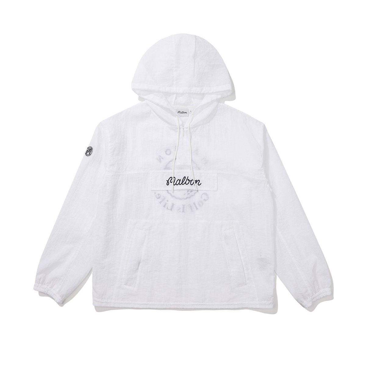 말본 골프(MALBON GOLF) 백 버킷 후드 아노락 WHITE (WOMAN)