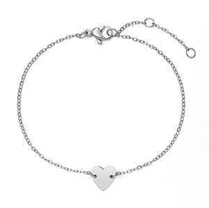 써지컬스틸 심플 하트팔찌 JSB-001