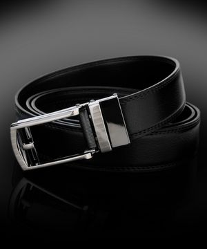 트렌디 핀자동버클 가죽벨트