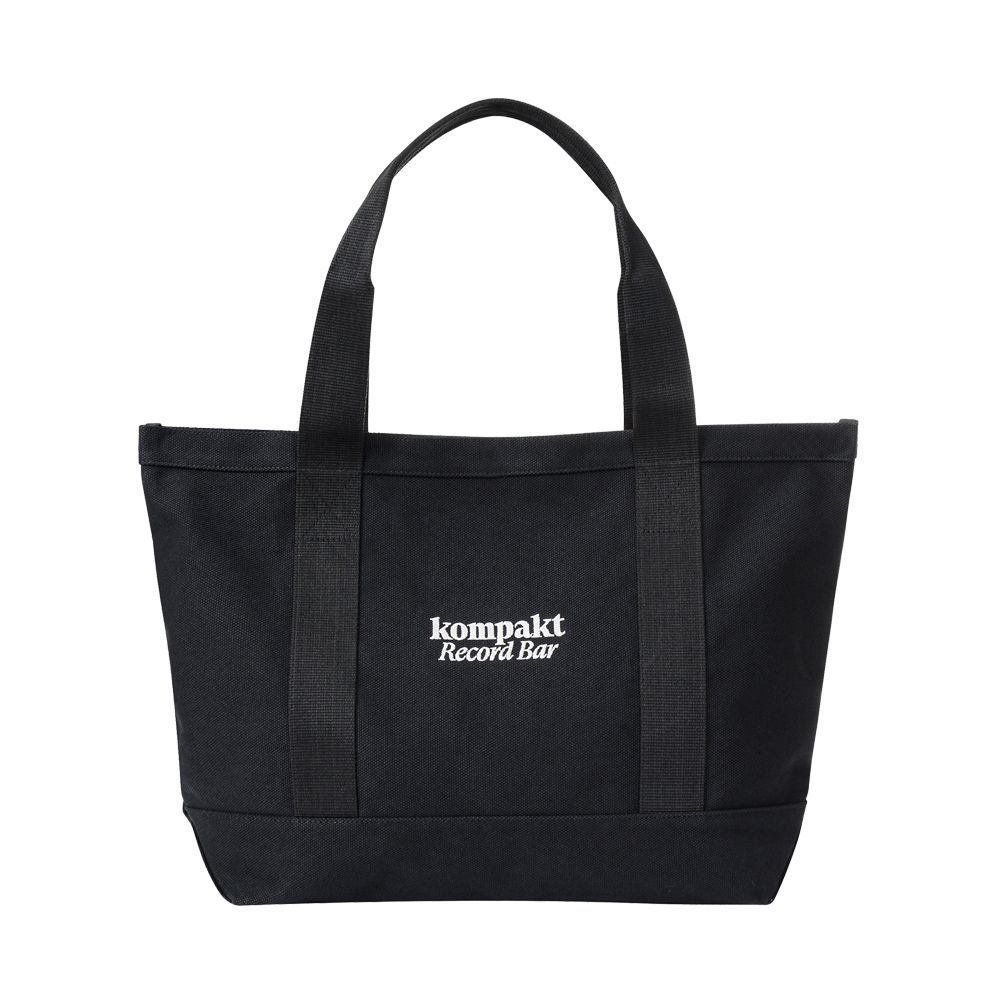 MUSINSA | KOMPAKT RECORD BAR KRB Logo Heavy Canvas Tote Bag