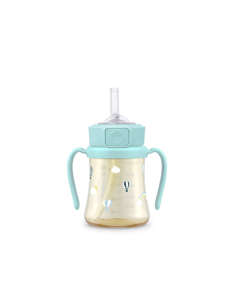 [2024 NEW] PPSU 스카이벌룬 200ml 빨대컵 (크리미블루)