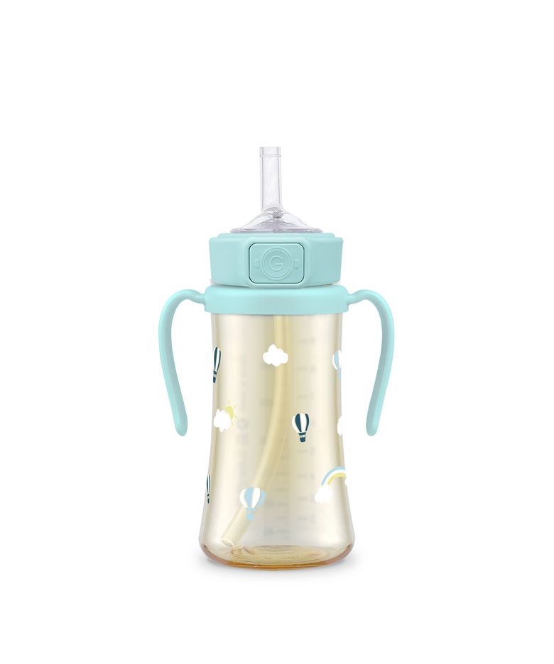 [2024 NEW] PPSU 스카이벌룬 300ml 빨대컵 (크리미블루)