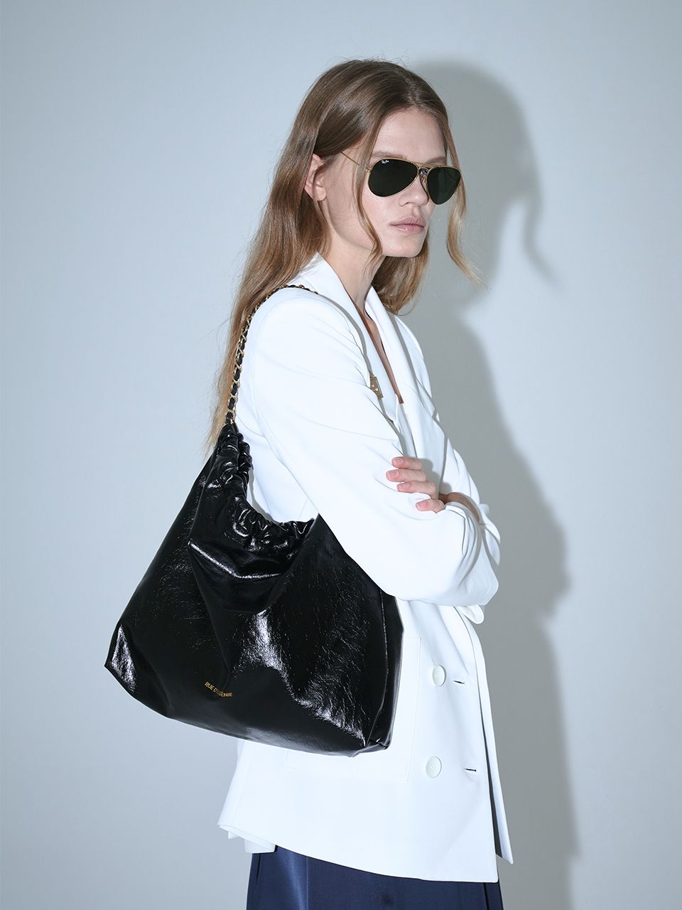 MUSINSA | RUE D'EUGENIE [20K Gold Chain] Synthetic Leather