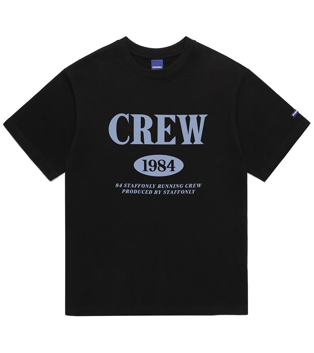 스텝온리(STAFFONLY) CREW TEE (BLACK)