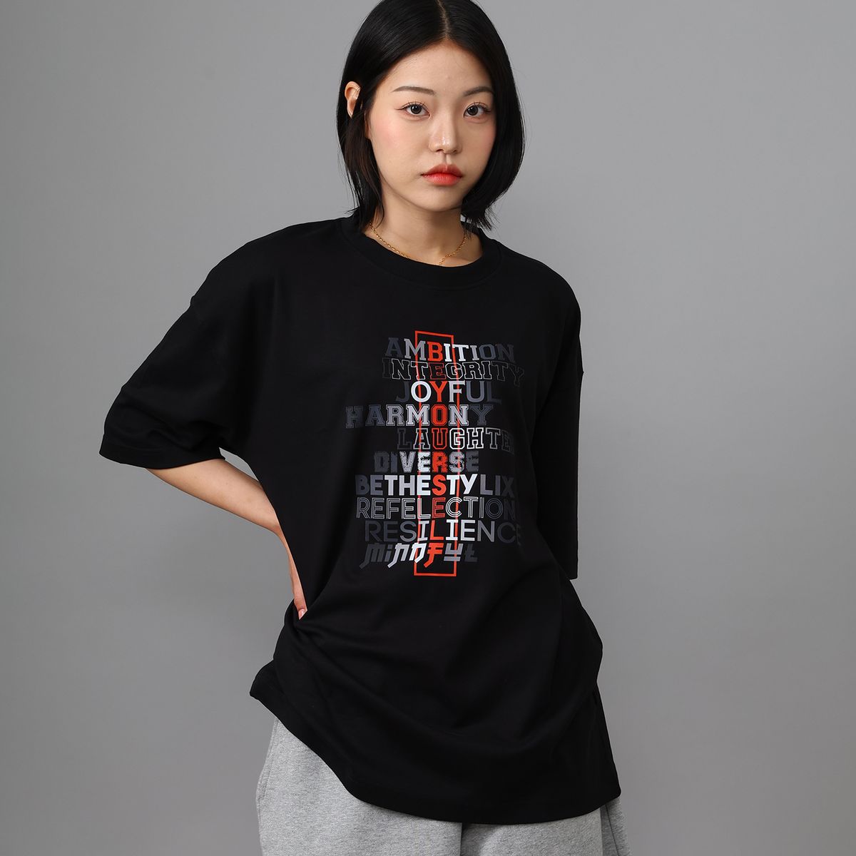스타일릭스(STYLIX) 비유어셀프 순면 오버핏 반팔 티셔츠 3COLOR