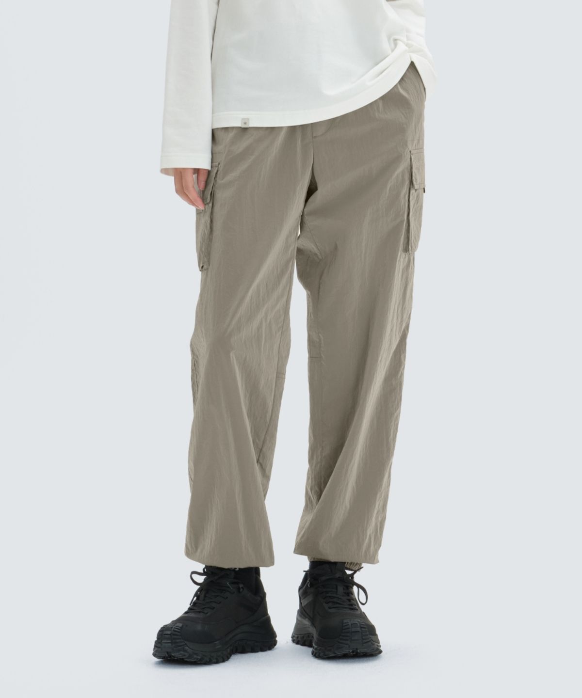 스노우피크 어패럴(SNOWPEAK APPAREL) 브라이트 카고 조거 팬츠 (S24FUFPT70) Tan Gray