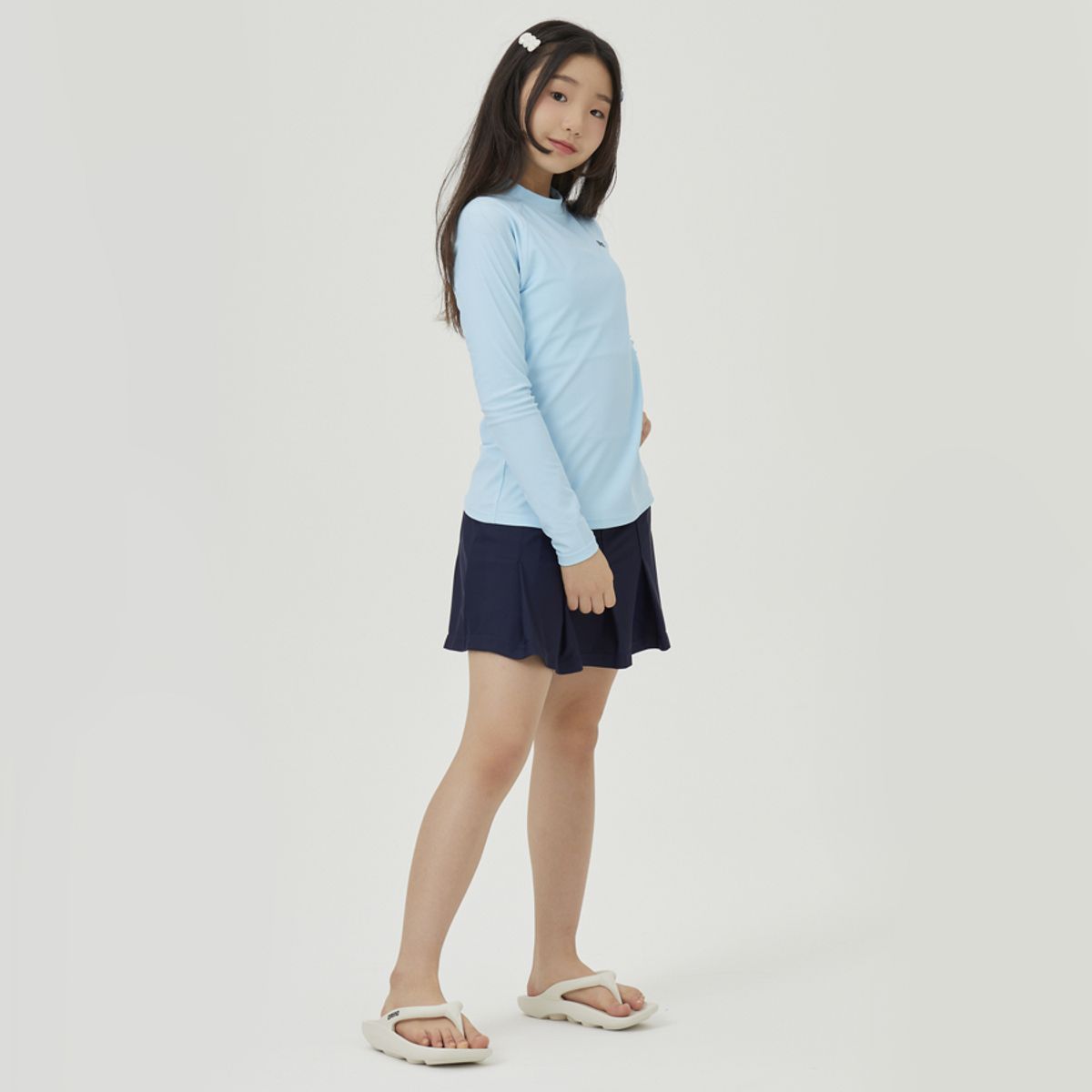 아레나 키즈(ARENA KIDS) 웬디 주니어 3부 레깅스 스커트 A4BG1GE82NVY