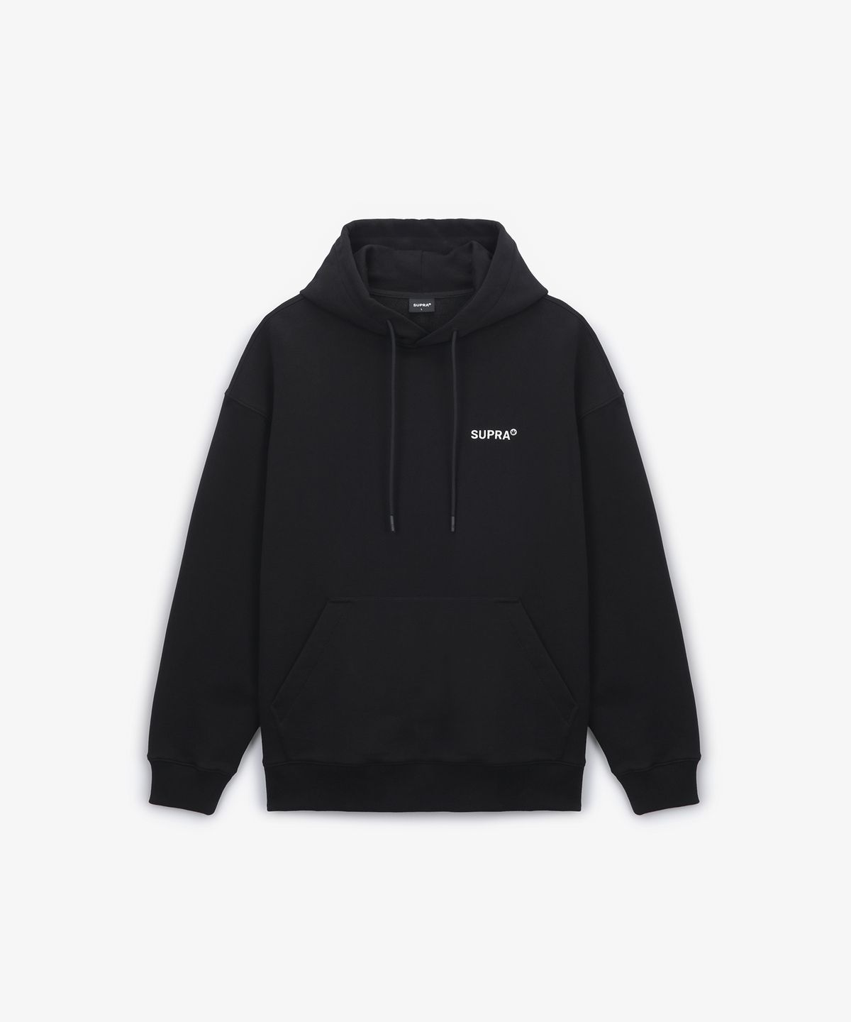 수프라(SUPRA) 크라운 메가라인 로고 후드(BLACK)