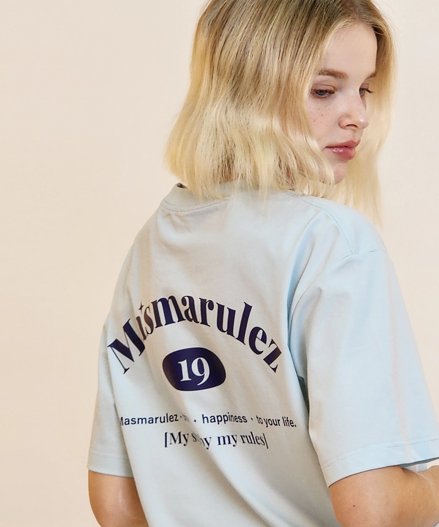 ■masmarulez■ mars planet cool cotton Tshirt Navy 501136924 MUSINSA | MASMARULEZ mars planet cool cotton T-shirt _Baby Blue