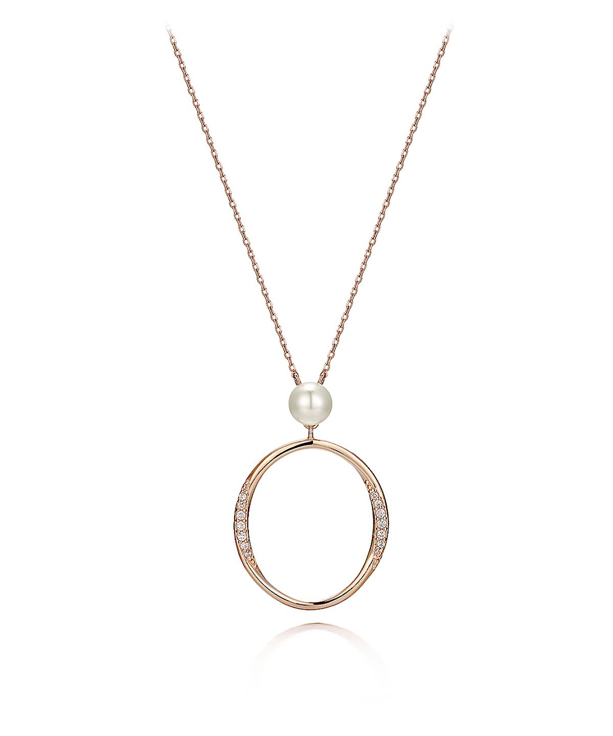 가이거주얼리(GEIGERJEWELRY) 서클 진주 포인트 목걸이 GISVNN029