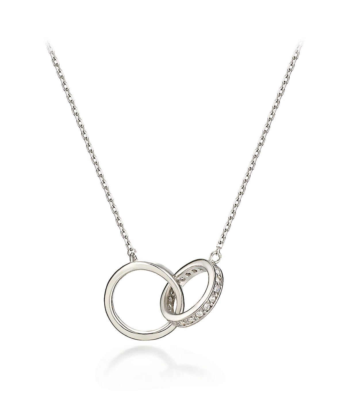 가이거주얼리(GEIGERJEWELRY) 투 링 화이트 목걸이 GISVNN014