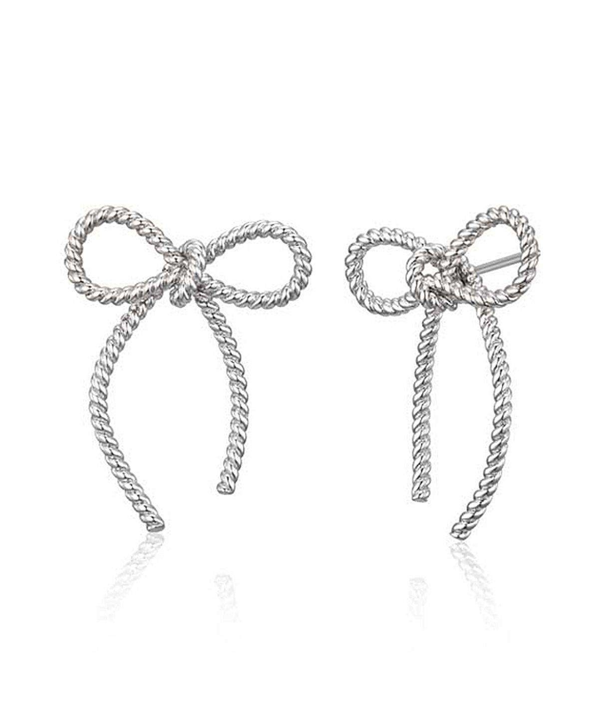 가이거주얼리(GEIGERJEWELRY) 러블리 리본 귀걸이 GISVEE143 (실버925 PIN)
