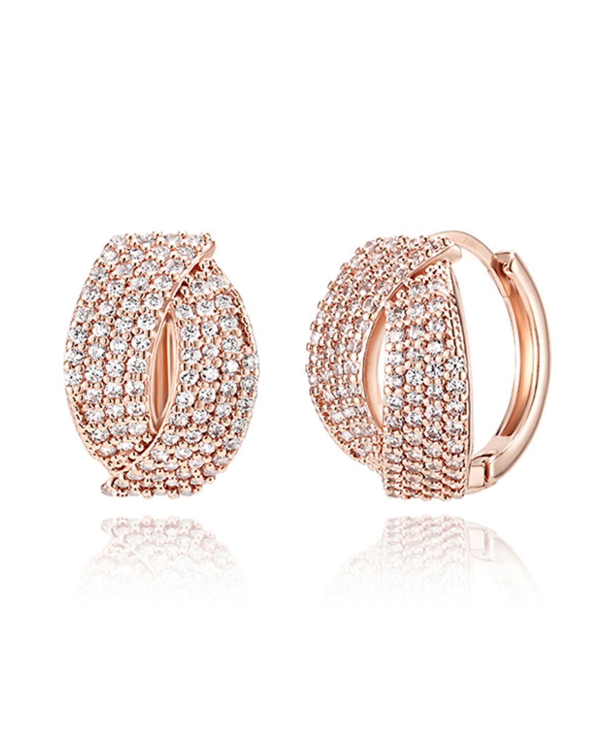 가이거주얼리(GEIGERJEWELRY) 18K GF 오버 리프 귀걸이 GI8KPEE048
