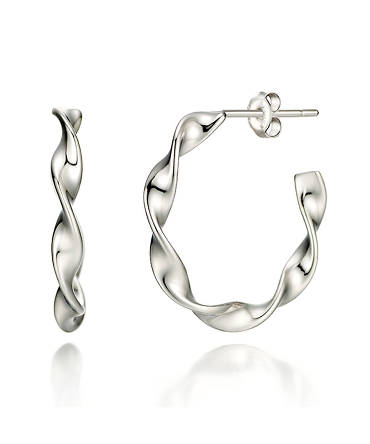 가이거주얼리(GEIGERJEWELRY) 물결 써클 실버 귀걸이 GISVEE056