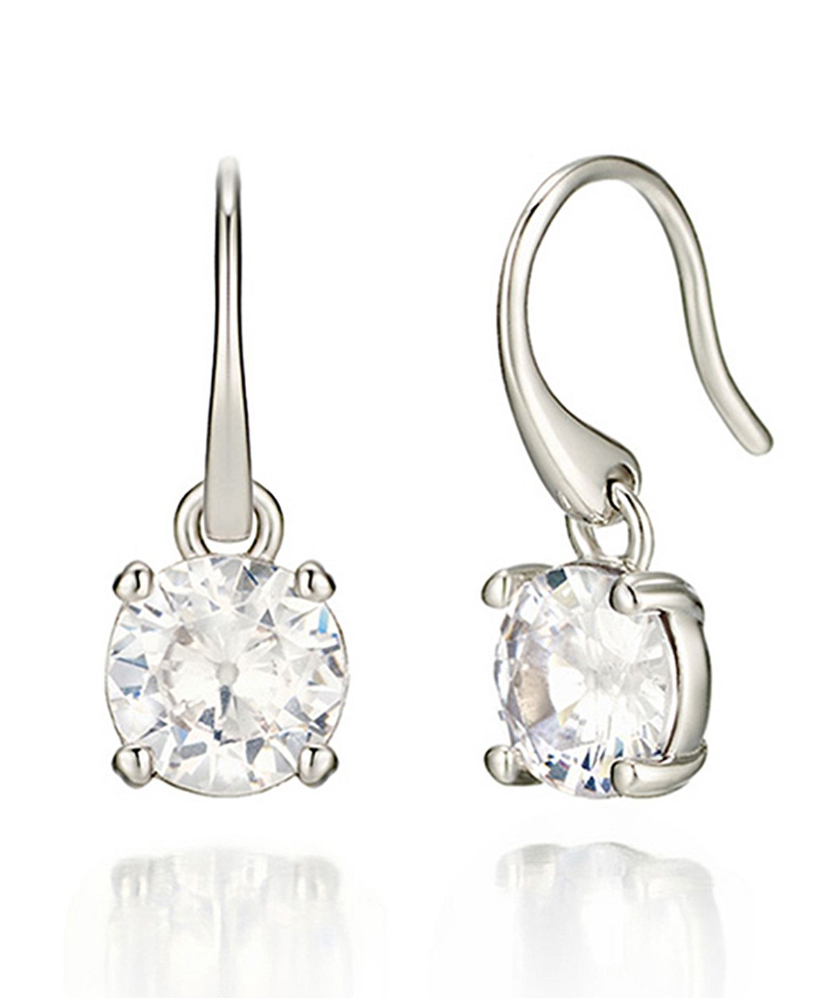 가이거주얼리(GEIGERJEWELRY) 큐빅 드롭 후프 귀걸이 GISVEE053