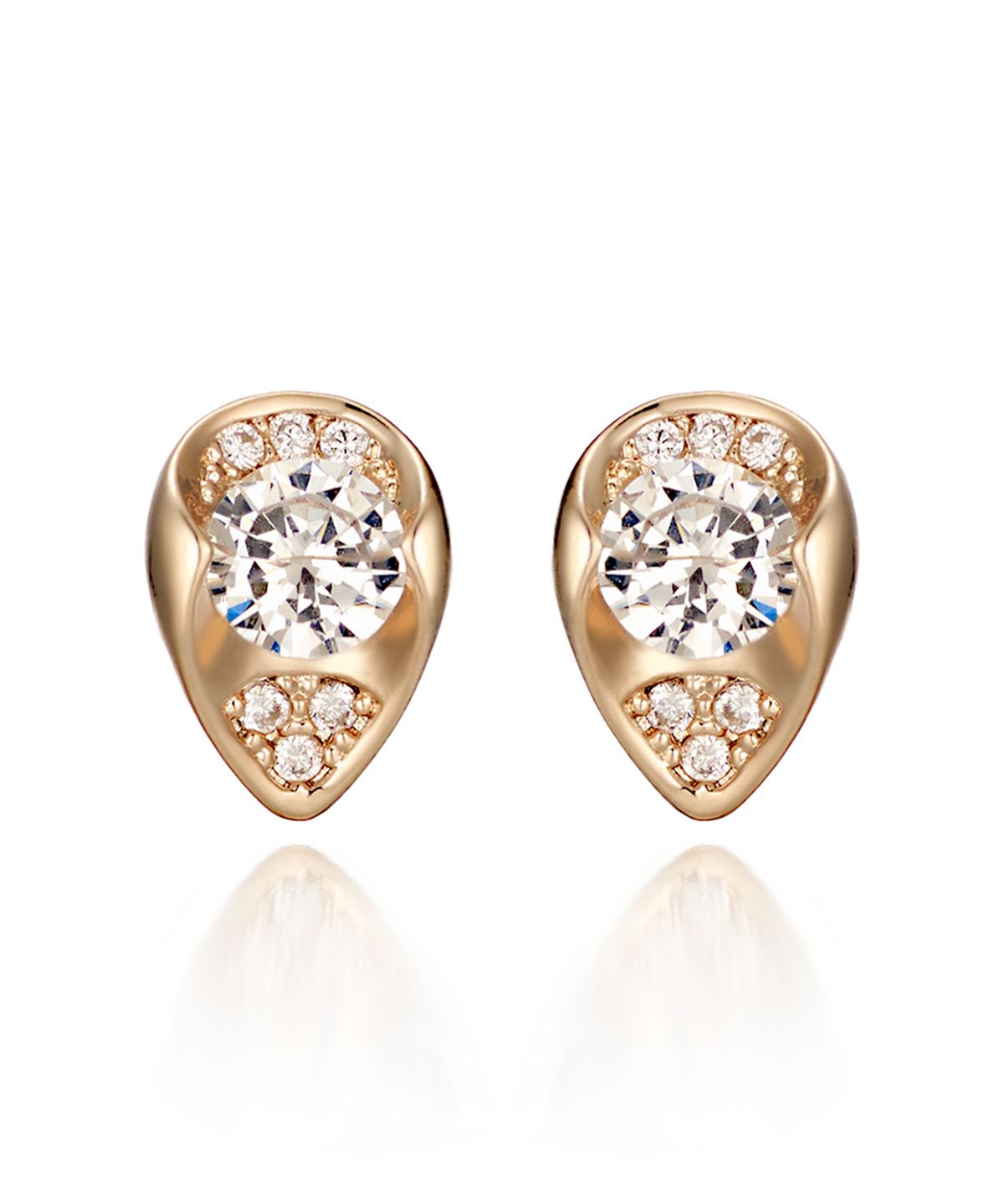 가이거주얼리(GEIGERJEWELRY) 18K GF 큐빅 포인트 물방울 귀걸이 GI8KPEE022