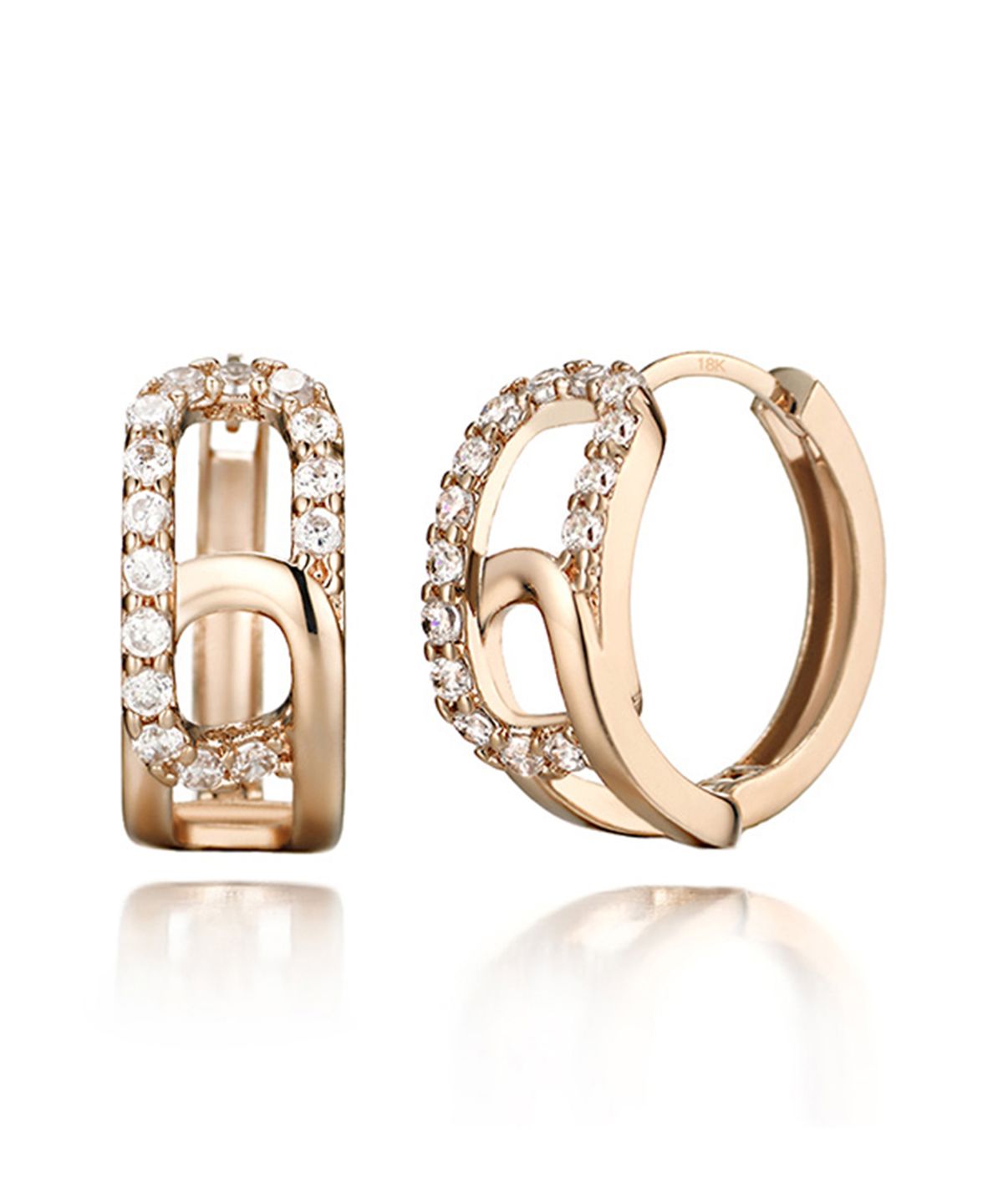 가이거주얼리(GEIGERJEWELRY) 18K 버튼 원터치 귀걸이 (gold pin) GI8KPEE017
