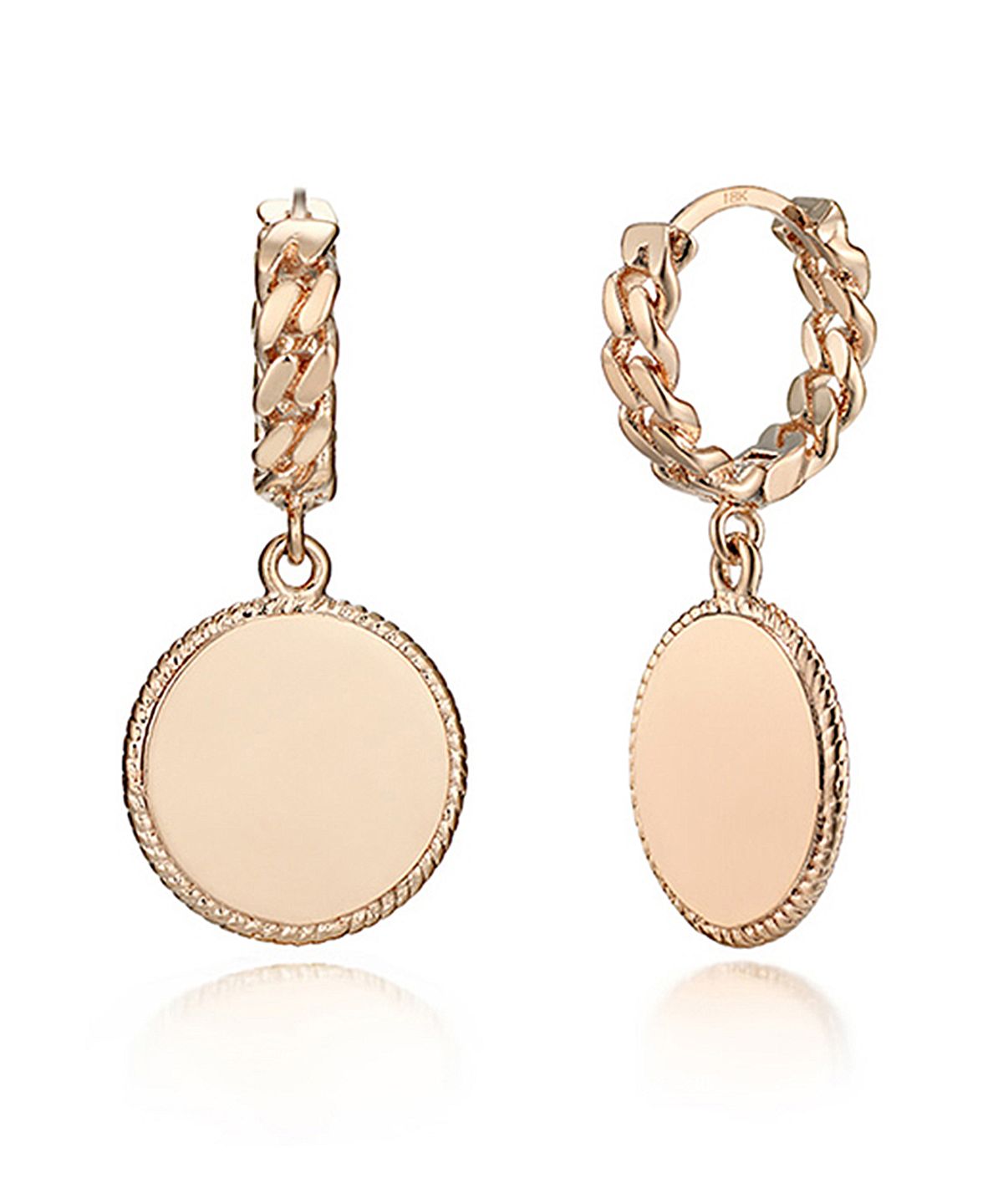 가이거주얼리(GEIGERJEWELRY) 18K 코인 원터치 귀걸이 (gold pin) GI8KPEE011