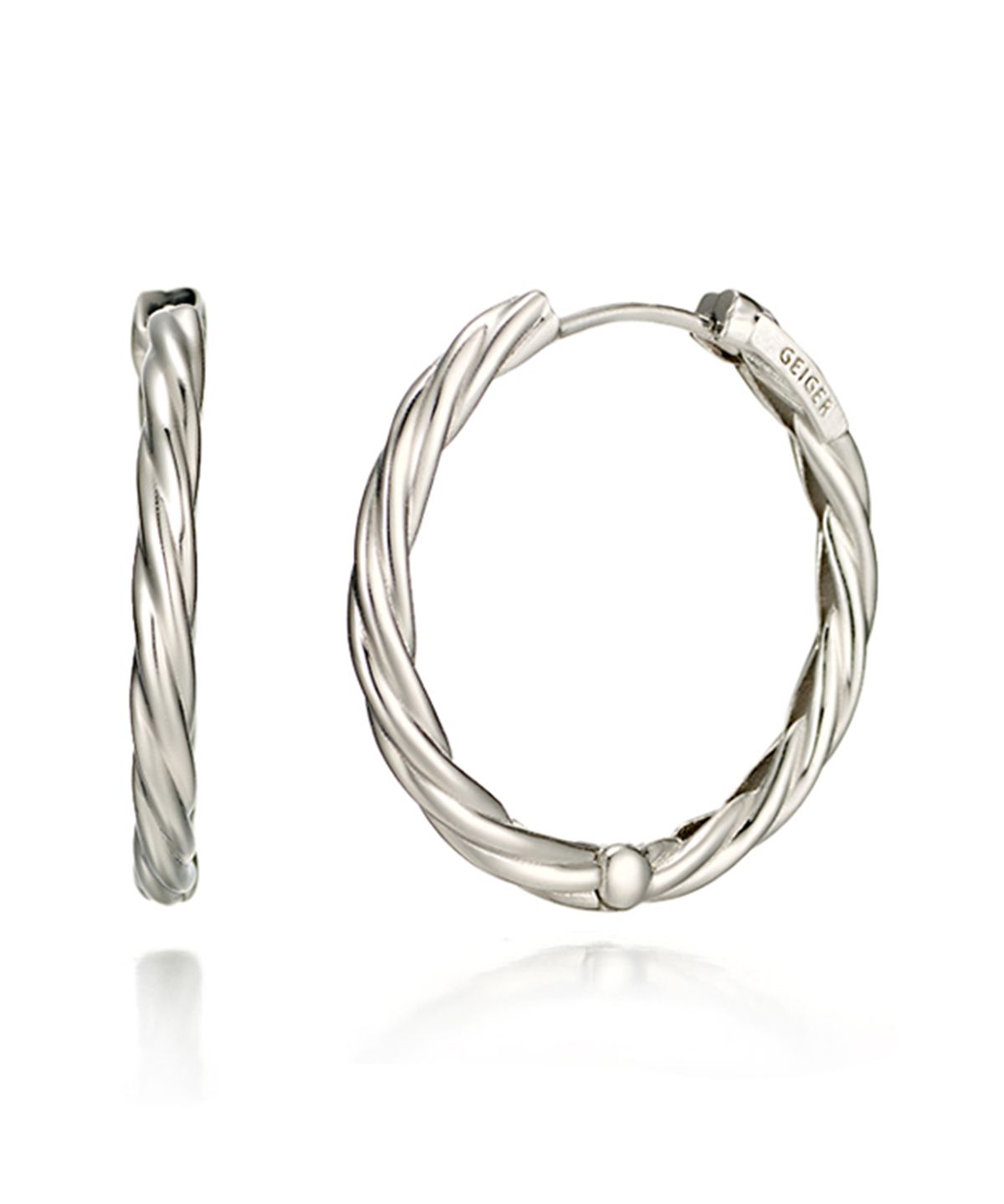 가이거주얼리(GEIGERJEWELRY) 볼륨 원터치 귀걸이 GISVEE029 (실버925 PIN)