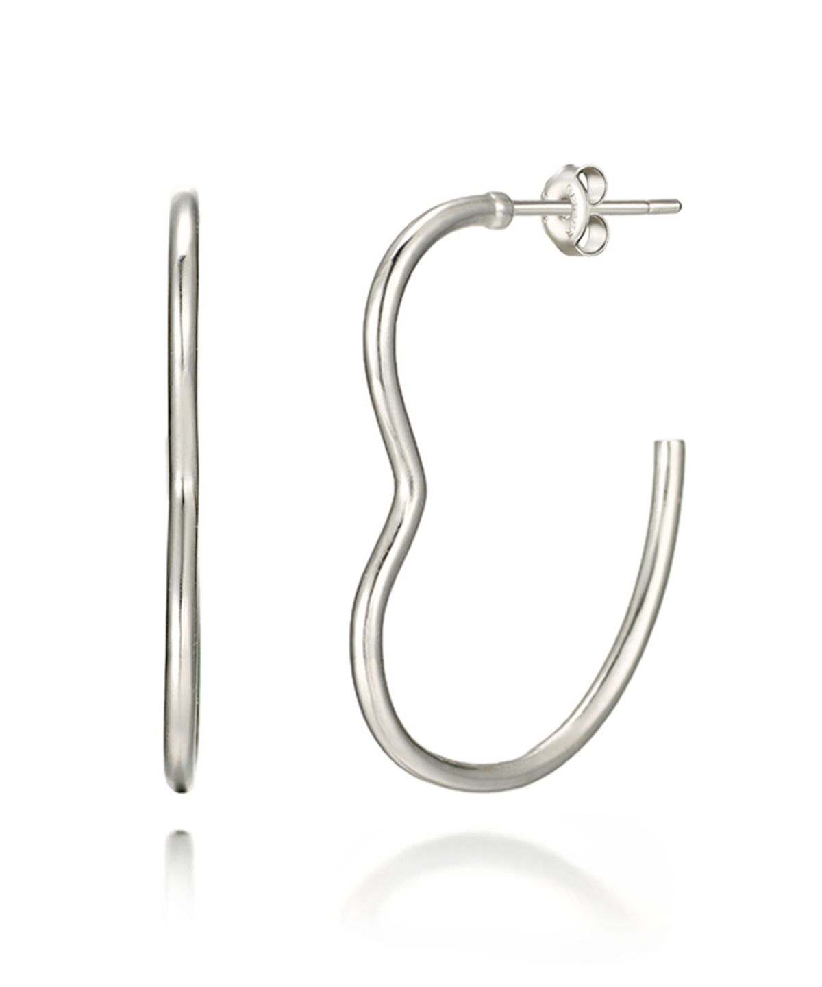 가이거주얼리(GEIGERJEWELRY) 심플 유니크 실버 귀걸이 GISVEE025