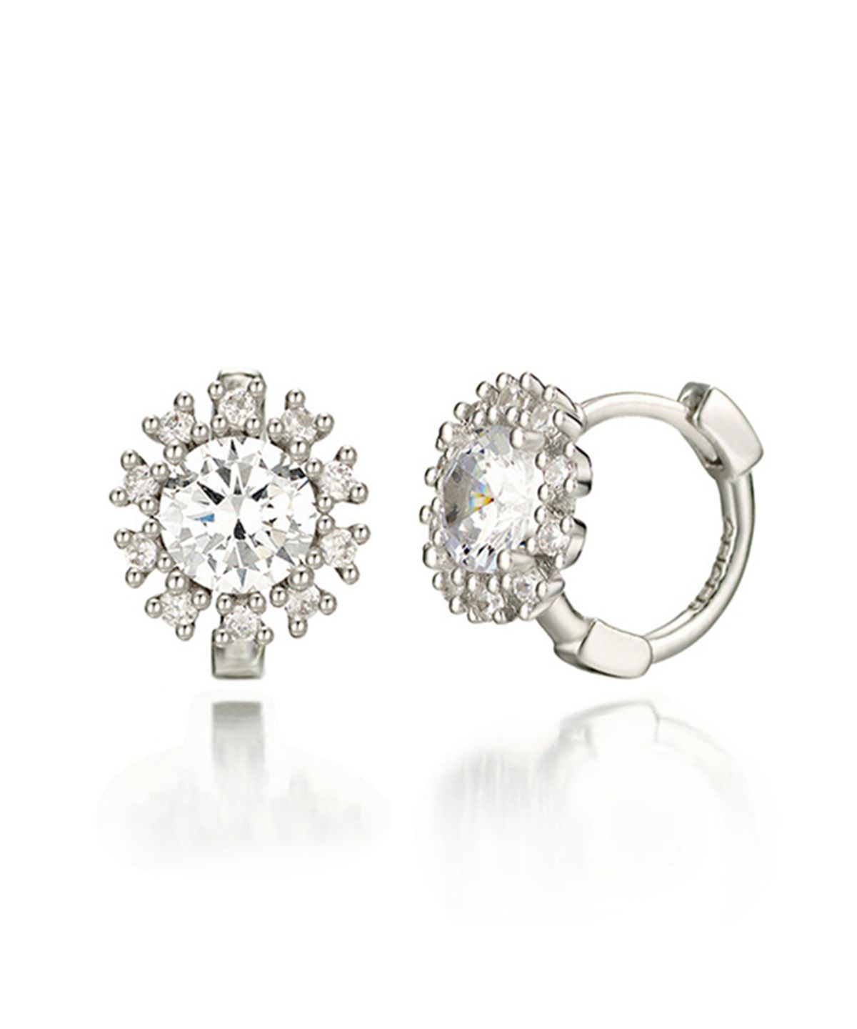가이거주얼리(GEIGERJEWELRY) 꽃 원터치 귀걸이 GISVEE024 (실버925 PIN)