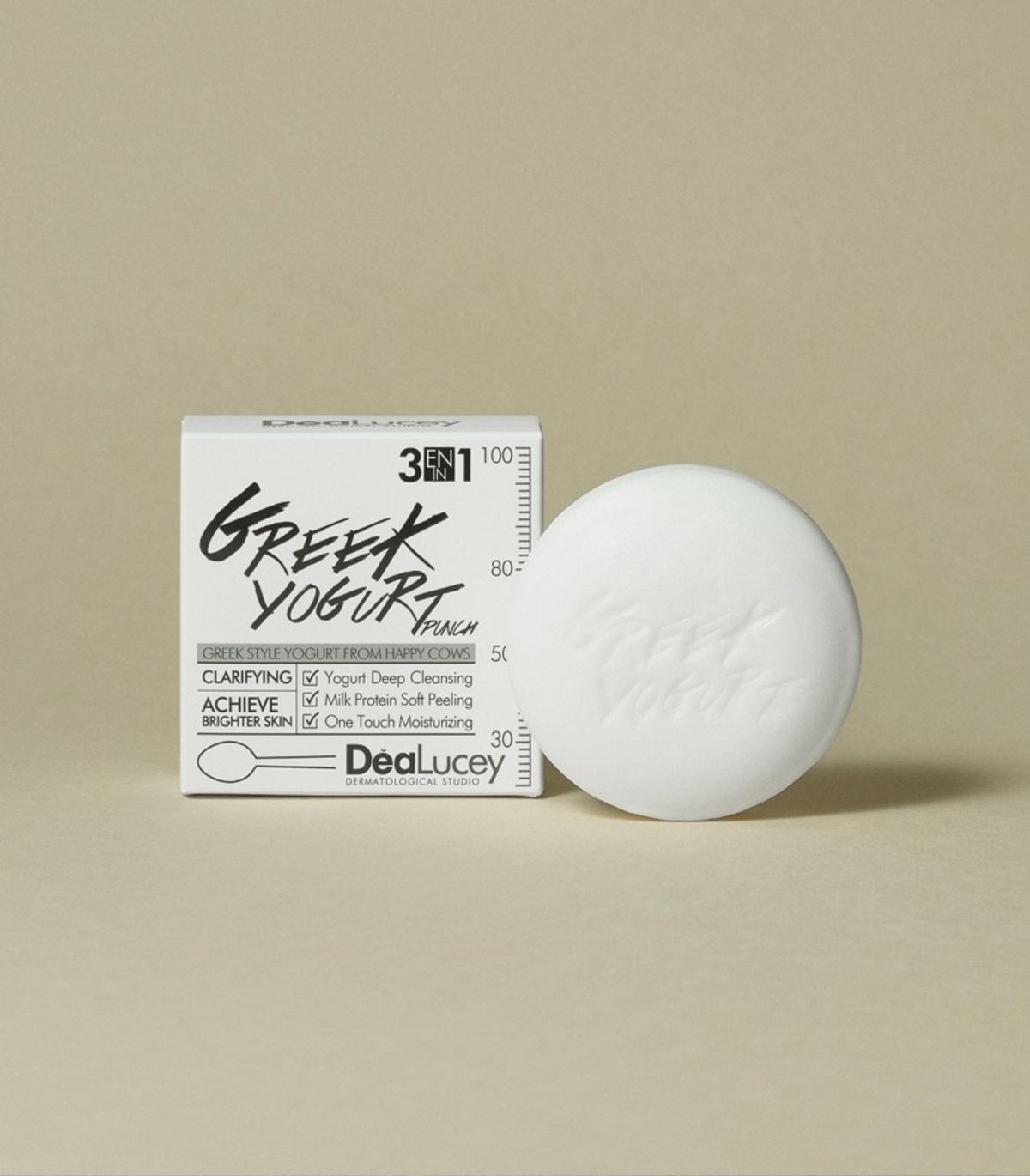 디어루시(DEALUCEY) 그릭요거트 펀칭 클렌징바 100g