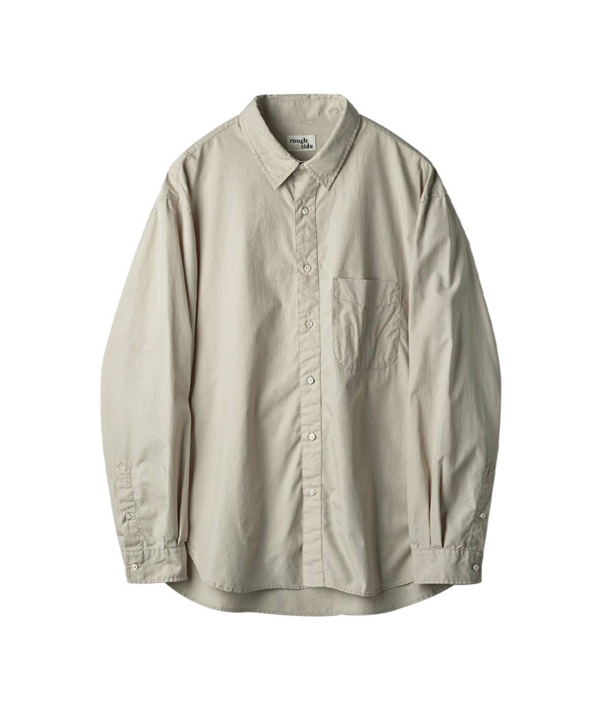 러프사이드(ROUGHSIDE) Shirring Shirt Oatmeal