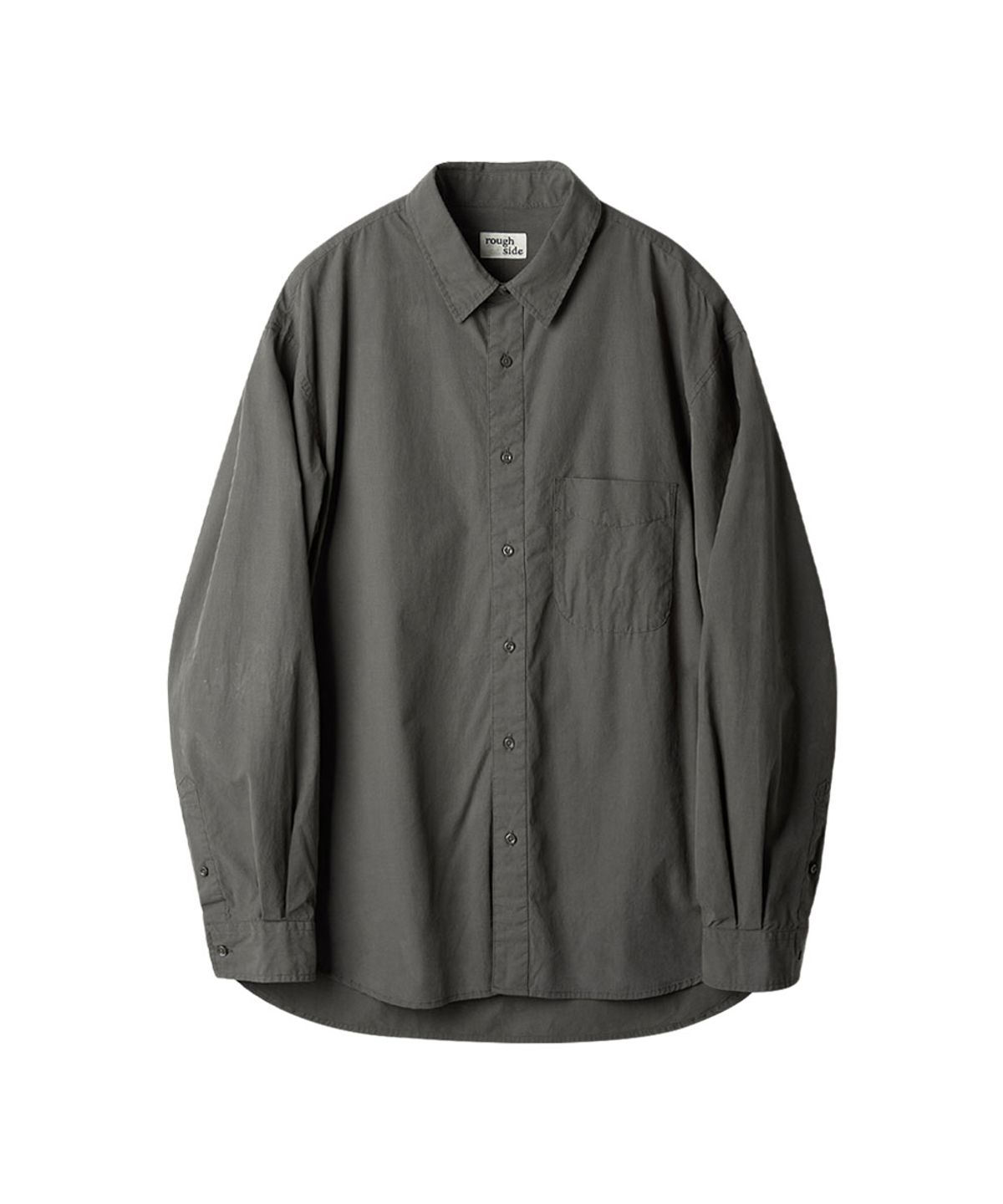 러프사이드(ROUGHSIDE) Shirring Shirt Charcoal