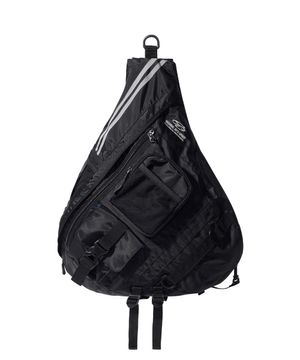 유틸리티 멀티포켓 트랙 슬링백_블랙