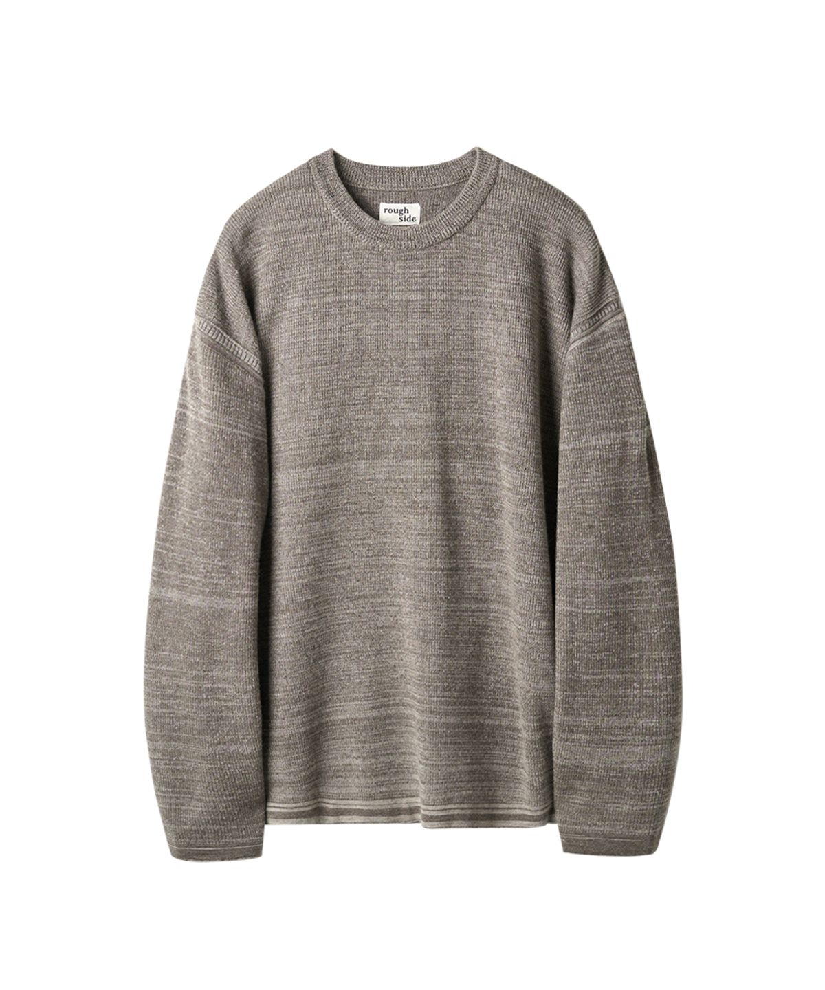 러프사이드(ROUGHSIDE) Blended Crewneck Knit Cocoa